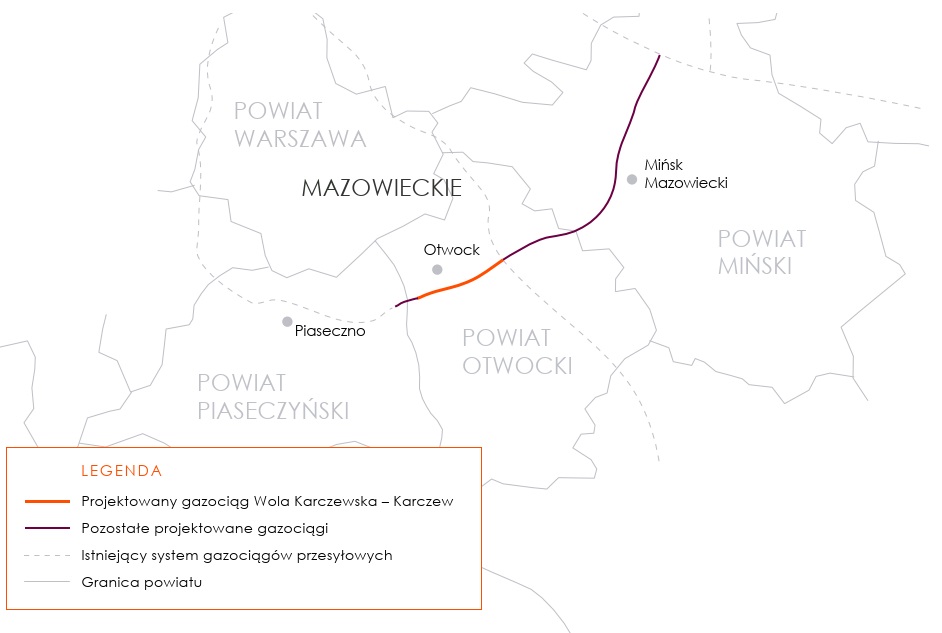 Mapka Wola Karczewska – Karczew