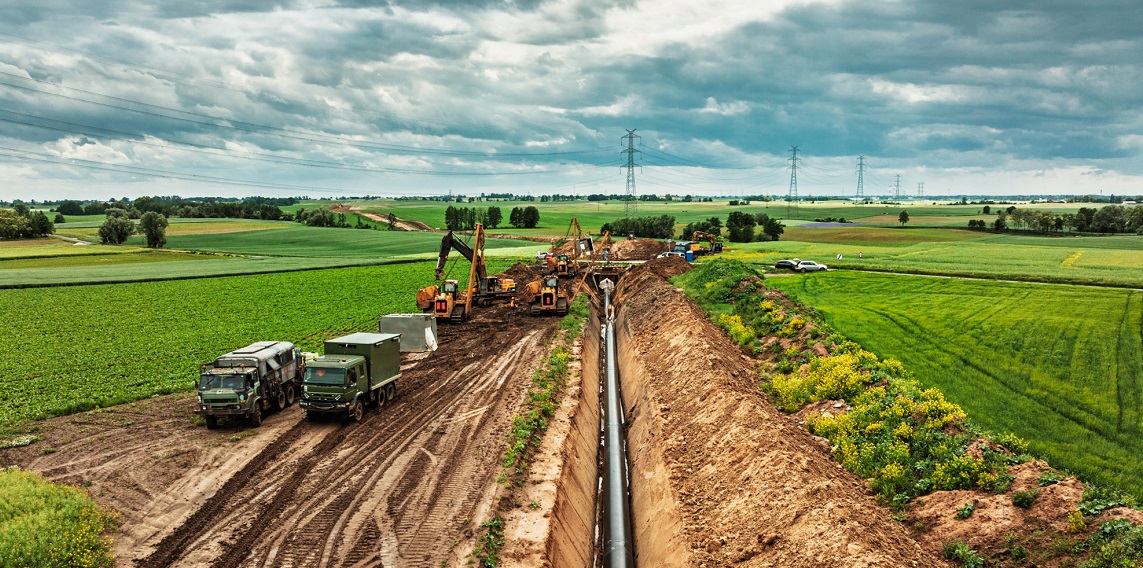 Gas pipeline construction