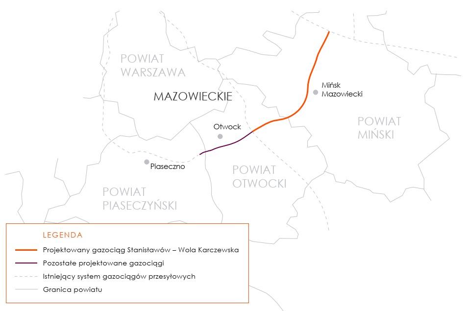 Mapka Stanisławów – Wola Karczewska 